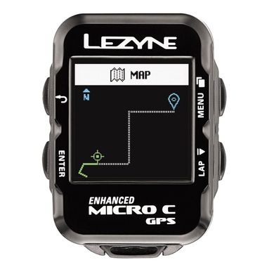 Годинник Lezyne Micro C GPS Watch Color HR Loaded Y12, Черный