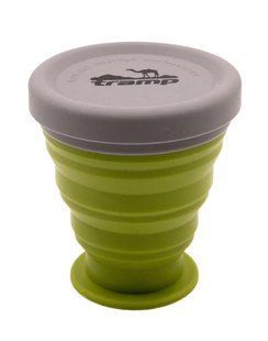 Стакан складаний TRAMP силіконовий з кришкою 200мл UTRC-126, green
