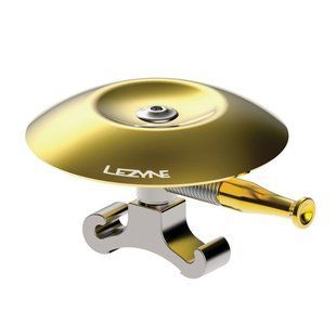 Велозвонок Lezyne Classic Shallow Brass Bell Y13 золотой/серебристый