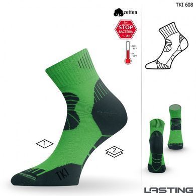 Шкарпетки Lasting TKI S червоні/чорні
