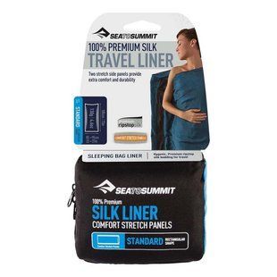Вкладиш в спальник Sea to Summit Silk Liners Navy Blue