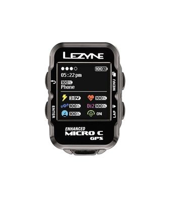 GPS компьютер Lezyne Micro Color GPS HRSC Loaded Y12 Черный