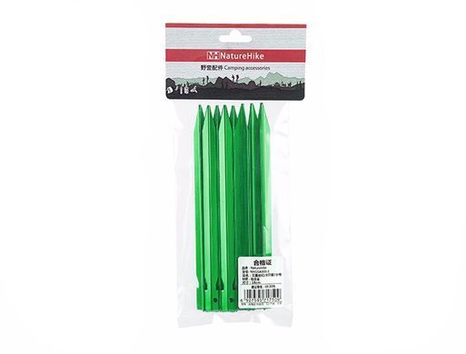 Колышки Y-образные Naturehike 180 мм (8 шт.) NH15A005-I green