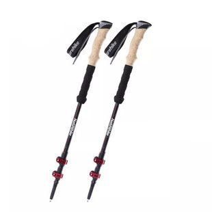 Трекінгові палиці Naturehike Carbon 3-сек. (пара) 135 см NH20DS003 чорно-червоний