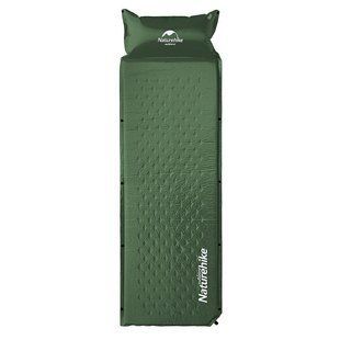Коврик самонадувающий Naturehike Mat with Pillow 25 мм NH15Q002-D army green