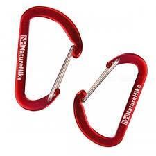 Карабин многофункциональный Naturehike 65 мм 2 pack NH15A002-H red