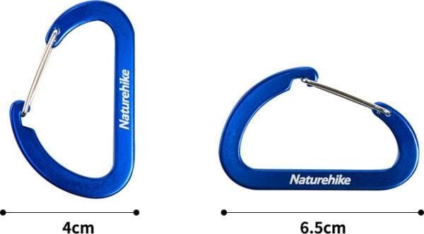 Карабин многофункциональный Naturehike 65 мм 2 pack NH15A002-H red