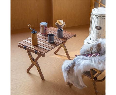 Стол складной Naturehike HTM Roll Table wood M NH21JJ001 black