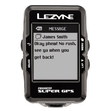 GPS комп'ютер Lezyne Super GPS HR Loaded Y12, Черный