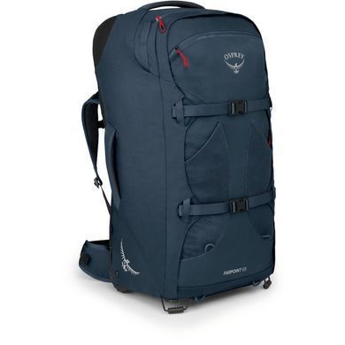 Сумка на колесах Osprey Farpoint Wheeled Travel Pack 65 (S22) синяя
