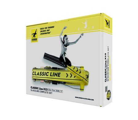 Слэклайн Gibbon Slacklines Classic Line X13 yellow