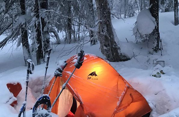 Палатка 3F Ul Gear Floating cloud I (1-местная) 15D nylon 3 season orange