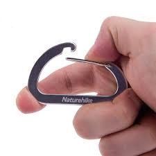 Карабин многофункциональный Naturehike 65 мм 2 pack NH15A002-H silver
