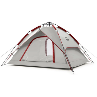 Палатка Naturehike Automatic IV (4-х местная) 210T polyester NH21ZP008 серо-красный