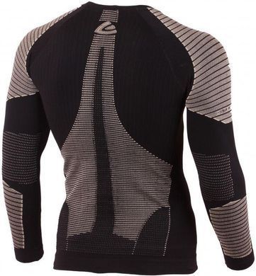 Термофутболка Lasting Werolo S/M чоловіча чорна/сіра