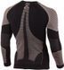 Термофутболка Lasting Werolo S/M чоловіча чорна/сіра