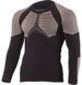 Термофутболка Lasting Werolo S/M чоловіча чорна/сіра