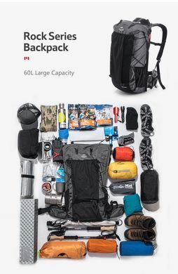 Рюкзак Naturehike Rock Series Dyneema NH19BP095 60+5 л blue