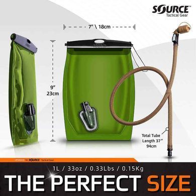 Питьевая система Sourсe Kangaroo Collapsible Canteen 1L Coyote