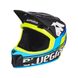 Велошолом Bluegrass Brave, black/cyan/fluo yellow, S