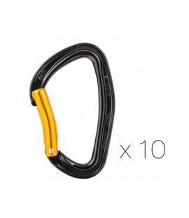 Набір 10 Карабінів Petzl Djinn Steel, black/yellow