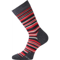 Шкарпетки Lasting WPL XL сірі/червоні