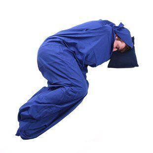 Вкладиш до спальника Trekmates Polycotton Liner Mummy синій