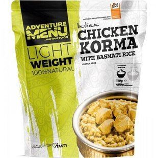 Курица в соусе Корма с рисом басмати Adventure Menu Chicken Korma with Basmati 181g Multi color