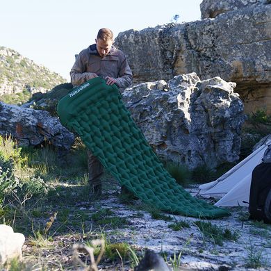 Матрас надувной с подушкой Naturehike CNK2300DZ0001 темно-зеленый.