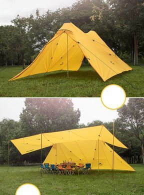 Тент-намет Naturehike Twin Peaks 210T polyester yellow