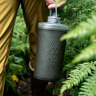 М'яка пляшка HydraPak Flux 1.5L Ultra-Light Reusable Bottle Mammoth Grey