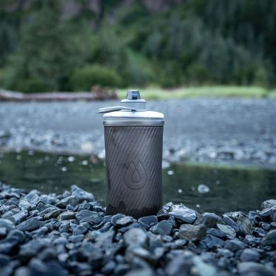 М'яка пляшка HydraPak Flux 1.5L Ultra-Light Reusable Bottle Mammoth Grey