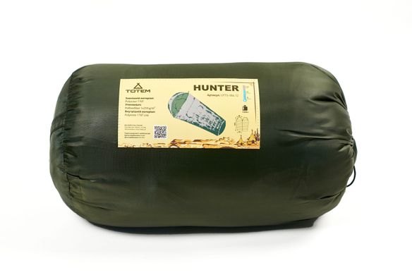 Спальний мішок Totem Hunter кокон лівий olive 220/80-55 UTTS-004-L