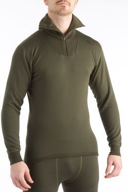 Термокофта-поло Aclima HotWool 230 Polo W/Zip Unisex Olive Night M
