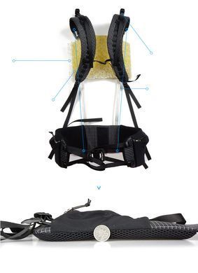 Рюкзак 3F UL GEAR GuiJi 55 л X-PAC L + пояс L black