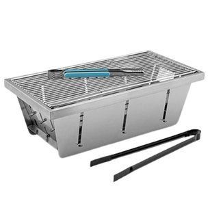 Складаний гриль-барбекю Naturehike Wild valley Glamping M 42.5х22х15 см NH20CJ006 steel