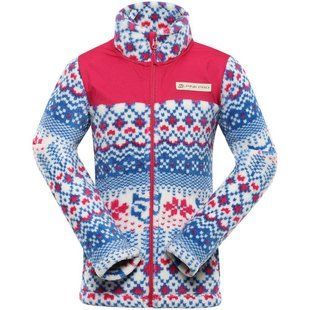 Флісова кофта Alpine Pro Eflino 104-110 дитяча рожева/синя