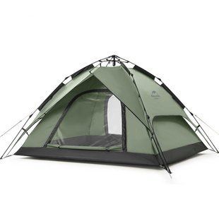 Палатка Naturehike Automatic IV (4-х местная) 210T polyester NH21ZP008 forest green