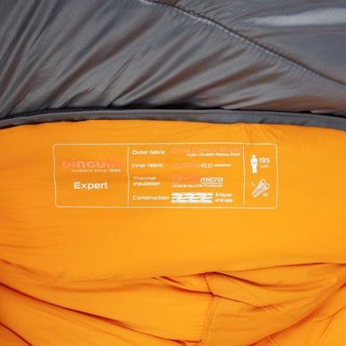 Спальный мешок Pinguin Expert CCS 185 grey