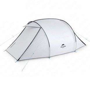 Палатка Naturehike Cloud Fun III (3-х местная) 210T NH19ZP006 silver/white