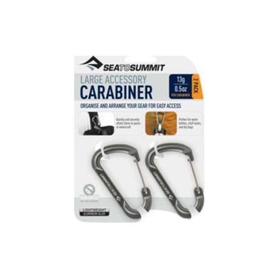 Набор карабинов Sea To Summit Large Accessory Carabiner 2pcs titanium