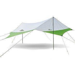 Тент кемпінговий Naturehike 210T polyester 5.2х4.6 м 1.75 кг NH16T013-S green