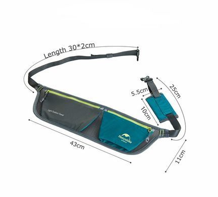 Сумка на пояс Naturehike Ultralight running bag NH17Y060-B blue