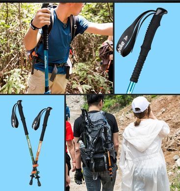 Трекинговые палки Naturehike ST 01 6061 3-с. (пара) NH17D001-Z black